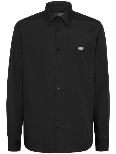 strass-skull long-sleeve shirt by PHILIPP PLEIN