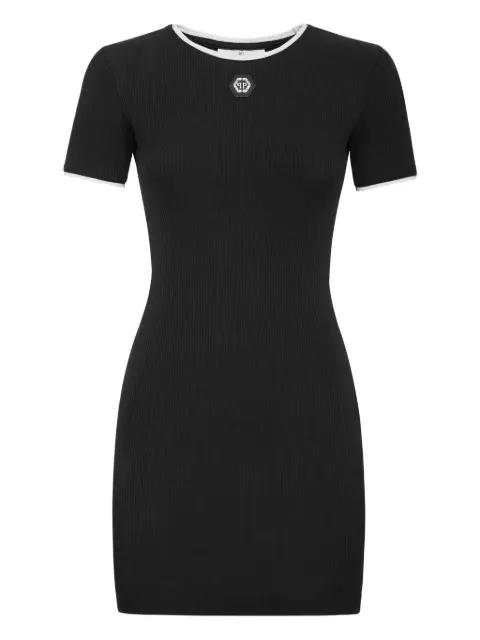 stretch-cotton dress by PHILIPP PLEIN