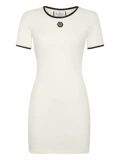 stretch-cotton dress by PHILIPP PLEIN
