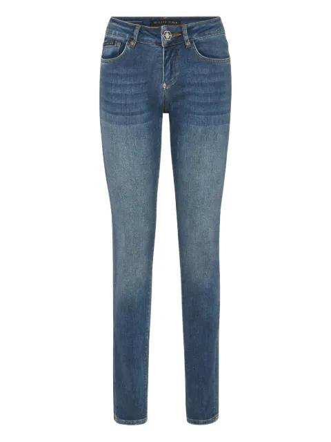 stretch-cotton skinny jeans by PHILIPP PLEIN
