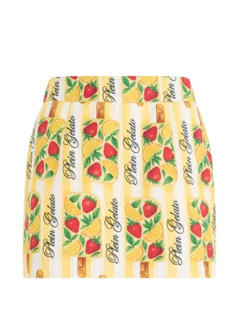 striped-detail mini skirt by PHILIPP PLEIN