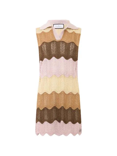 striped mini dress by PHILIPP PLEIN