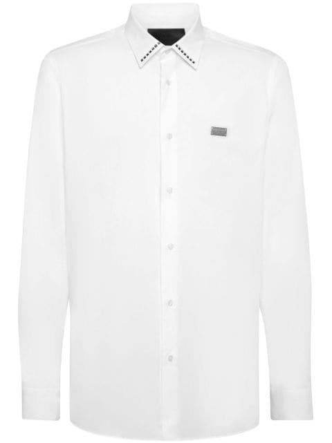 stud-detailing poplin shirt by PHILIPP PLEIN