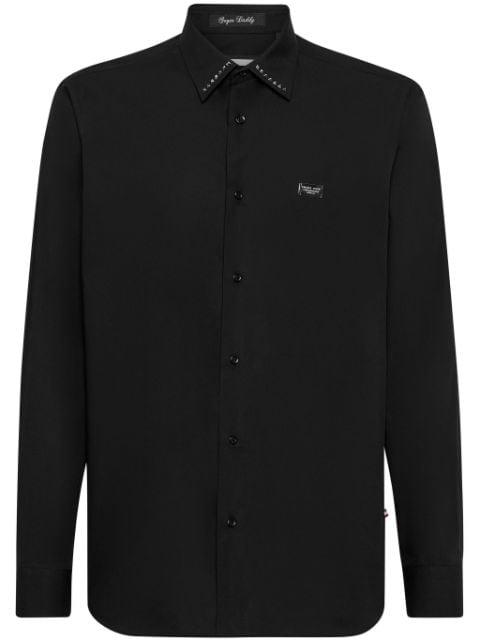 stud-detailing poplin shirt by PHILIPP PLEIN