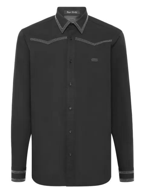 stud-embellished cotton shirt by PHILIPP PLEIN