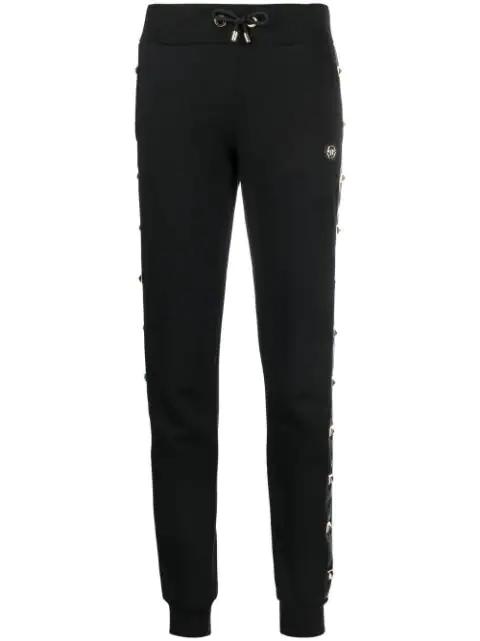 studded side panel track pants by PHILIPP PLEIN