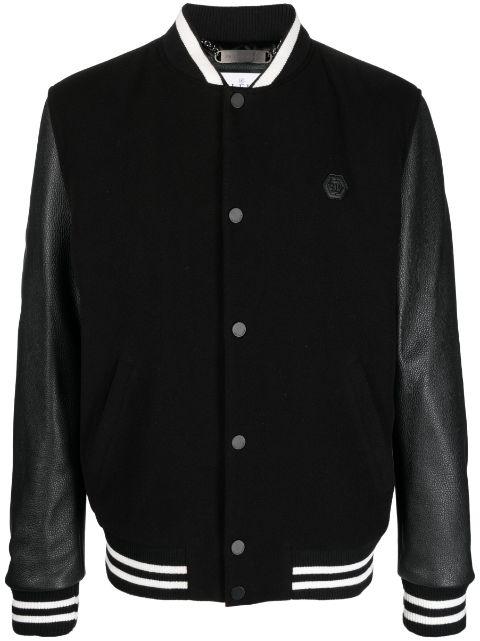 studded-skull bomber jacket by PHILIPP PLEIN