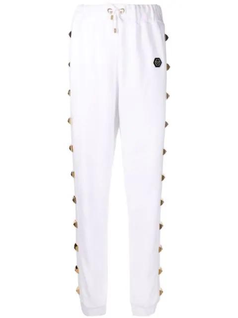 studded track pants by PHILIPP PLEIN
