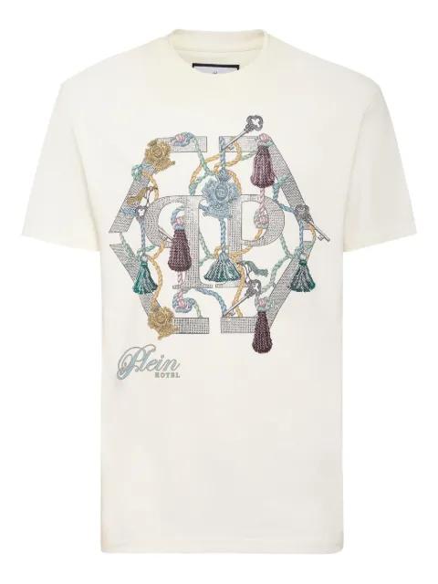 tassel-embellished logo T-shirt by PHILIPP PLEIN
