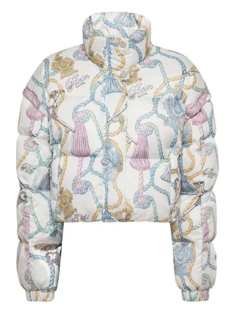 tassel-key print puffer jacket by PHILIPP PLEIN