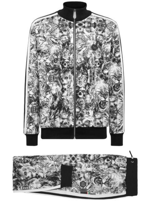 tattoo print track pants by PHILIPP PLEIN