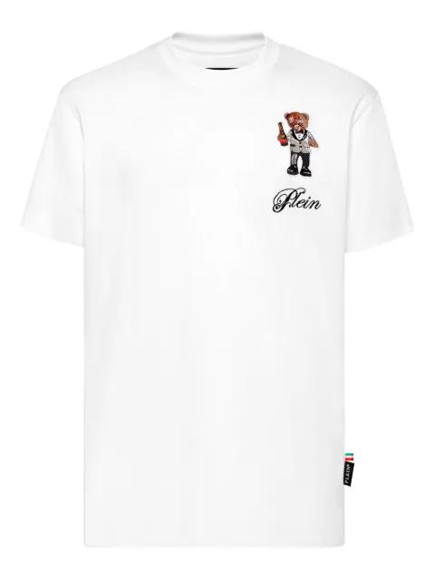 teddy bear-embellished T-shirt by PHILIPP PLEIN