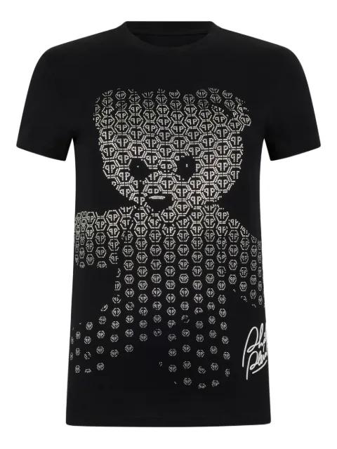 teddy bear logo-detail T-shirt by PHILIPP PLEIN