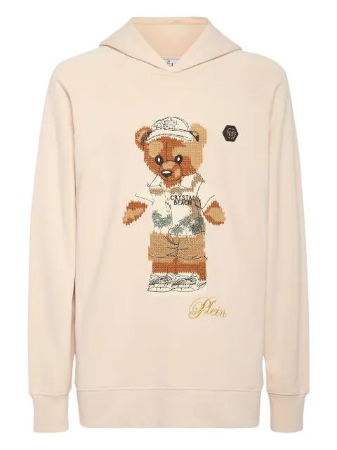 teddy bear-motif hoodie by PHILIPP PLEIN