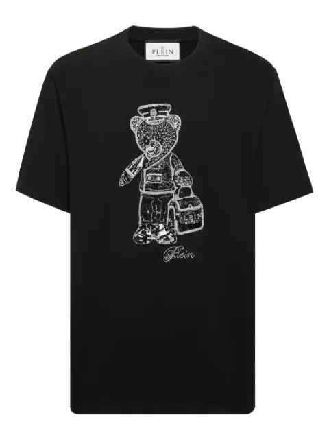 teddy bear-print T-shirt by PHILIPP PLEIN