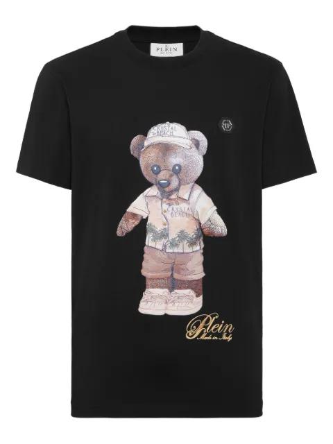 teddy bear-print T-shirt by PHILIPP PLEIN