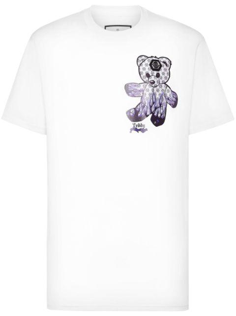 teddy bear-print T-shirt by PHILIPP PLEIN