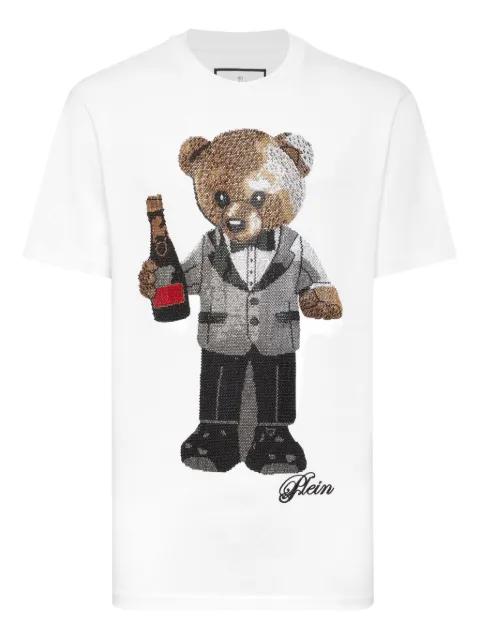 teddy bear sequin T-shirt by PHILIPP PLEIN