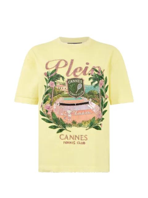 tennis club graphic T-shirt by PHILIPP PLEIN