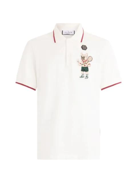 tennis patch polo shirt by PHILIPP PLEIN