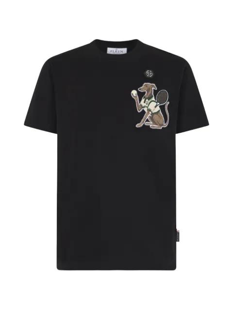 tennis pet patch T-shirt by PHILIPP PLEIN