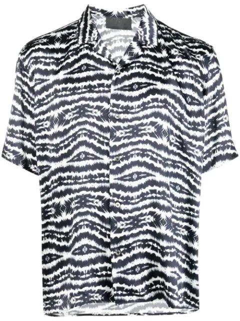 tie-dye print bowling shirt by PHILIPP PLEIN