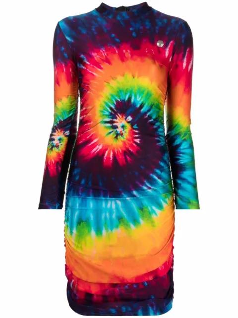 tie dye-print mini dress by PHILIPP PLEIN