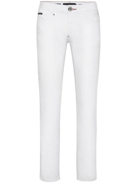 tiger-appliqué straight-leg jeans by PHILIPP PLEIN