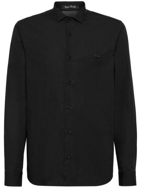 tiger-print crystal-embellished shirt by PHILIPP PLEIN
