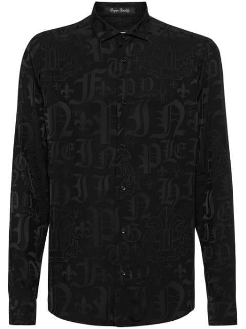 tiger-print embellished shirt by PHILIPP PLEIN