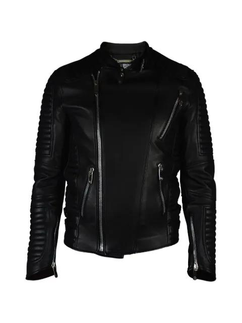 zip closure biker jacket by PHILIPP PLEIN