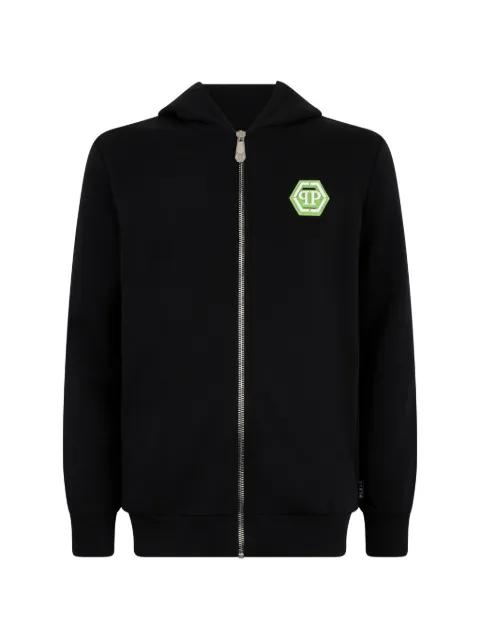 zip fastenig hoodied jacket by PHILIPP PLEIN