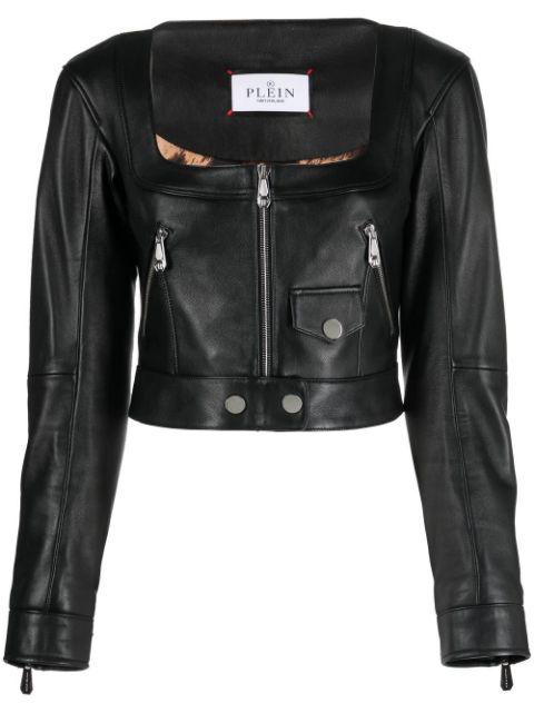 zip-fastening jacket by PHILIPP PLEIN