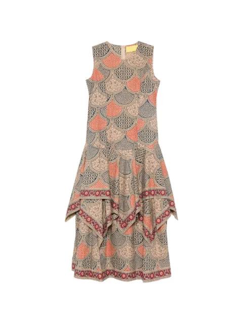 geometric-print midi dress by PHILIPPA 1970