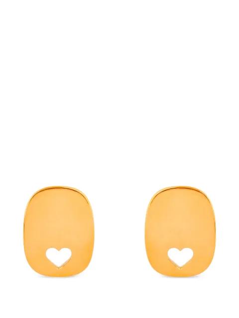 Eline heart-cutout earrings by PHILIPPE AUDIBERT