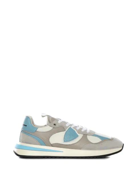 Olympique appliqued-panelled sneakers by PHILIPPE MODEL PARIS