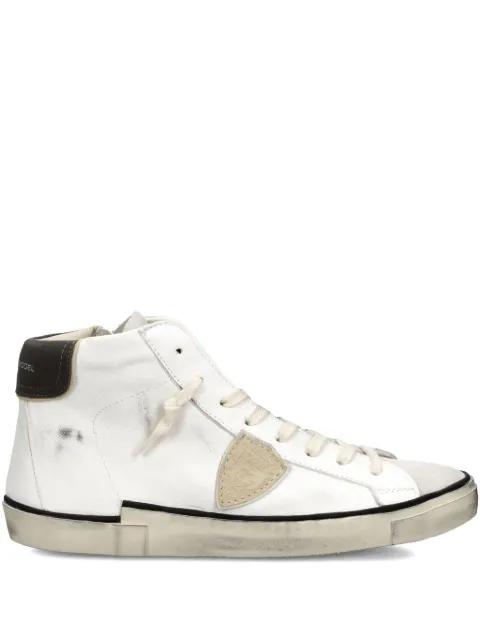 Prsx high-top leather sneakers by PHILIPPE MODEL PARIS