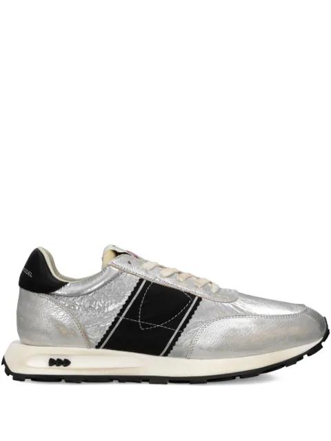 Tour metallic leather sneakers by PHILIPPE MODEL PARIS