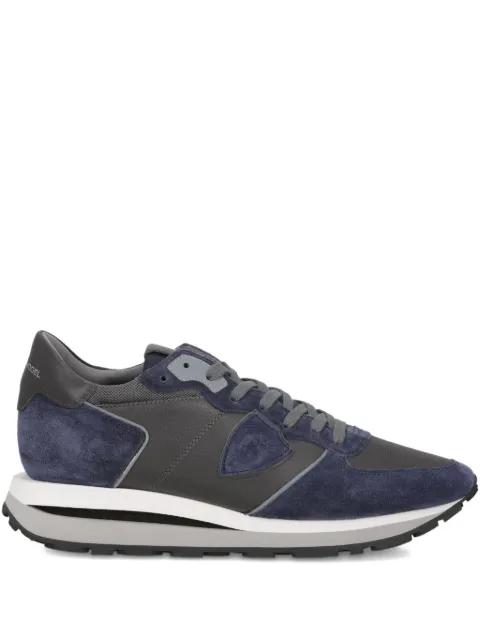 Tropez Haute suede-panel sneakers by PHILIPPE MODEL PARIS