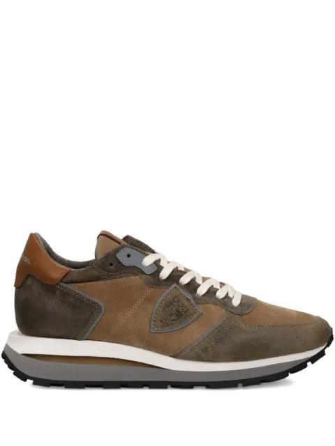 Tropez Haute suede-panelled sneakers by PHILIPPE MODEL PARIS