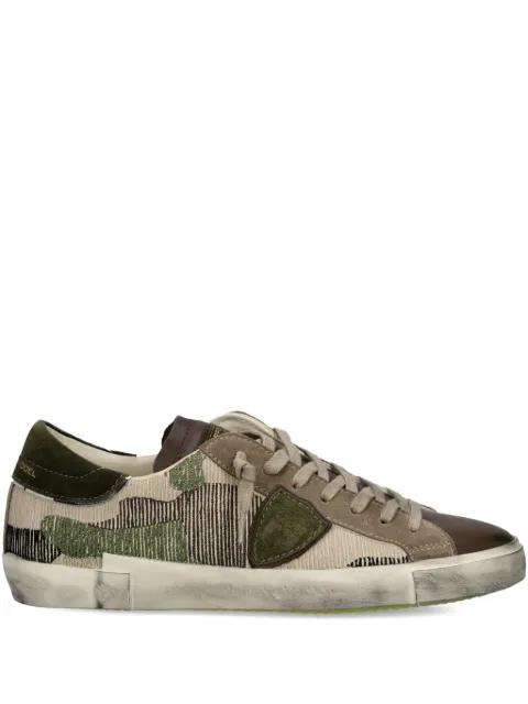 camouflage-patterned low-top sneakers by PHILIPPE MODEL PARIS