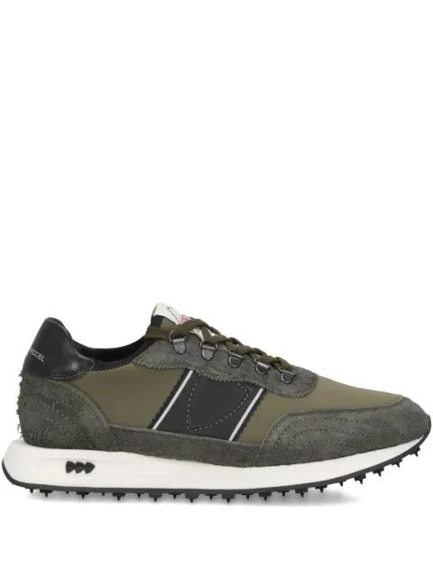 suede leather panelled low-top sneakers by PHILIPPE MODEL PARIS