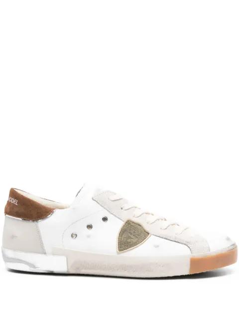 suede panel low sneakers by PHILIPPE MODEL PARIS
