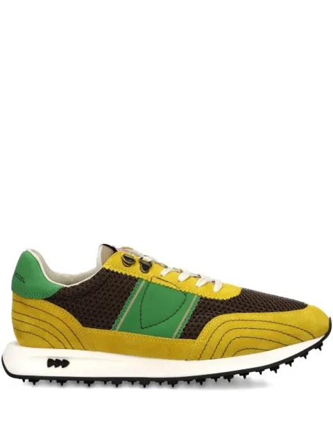 suede-panel mesh sneakers by PHILIPPE MODEL PARIS