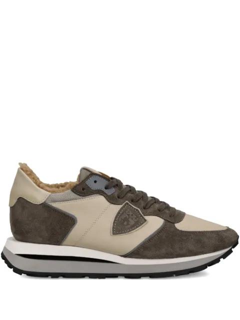 suede-panelled running sneakers by PHILIPPE MODEL PARIS