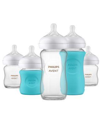 Glass Natural Bottle with Natural Response Nipple Baby Set by PHILIPS AVENT