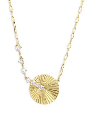 14K Yellow Gold Diamond Latch Aura Necklace by PHILLIPS HOUSE