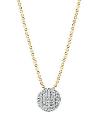 Rhodium & 14K Yellow Gold Diamond Mini Infinity Necklace by PHILLIPS HOUSE