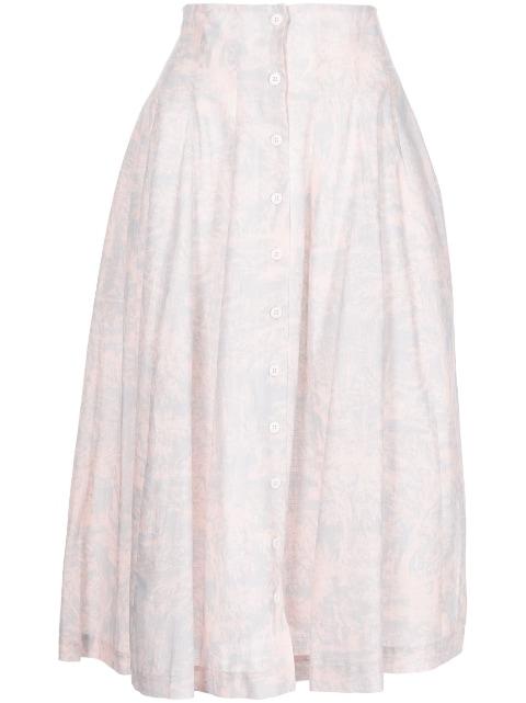 Toile de Jouy-print midi skirt by PHILOSOPHY DI LORENZO SERAFINI