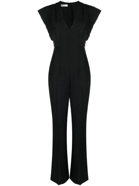 V-neck tailored jumpsuit by PHILOSOPHY DI LORENZO SERAFINI